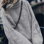 Pullover Sweater, Trendy Knitted Top, Loose Fit Sweater