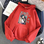 Couple Hooded Fleece Pullover Sweater